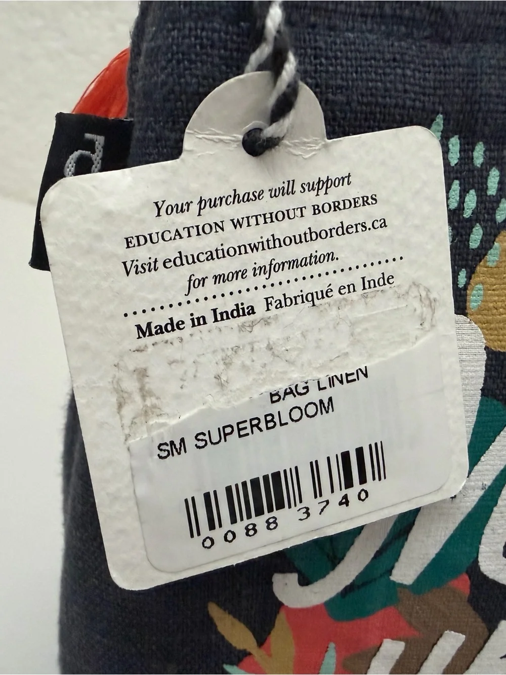 Making It Up As I Go Linen Zip Cosmetic Pouch